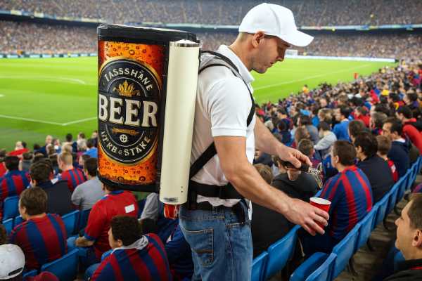���� Ergonomic beer stadium backpack designed for ultimate mobility and efficiency at sports events, concerts, and large gatherings. This insulated backpack with an 11-liter capacity allows vendors to serve freshly poured, chilled beer directly to fans in crowded stadiums with ease. Features adjustable padded straps for comfort, a built-in pressurized dispensing system for quick beer flow, and insulated compartments to keep beverages cold for hours. Ideal for event staff and mobile caterers seeking hands-free beverage service with maximum convenience and hygiene. #BeerBackpack #StadiumVendor #MobileBeerService #EventCatering #ColdBeerOnTheGo #BeerDispenser #MobileBar #OutdoorEvents ��❄️��