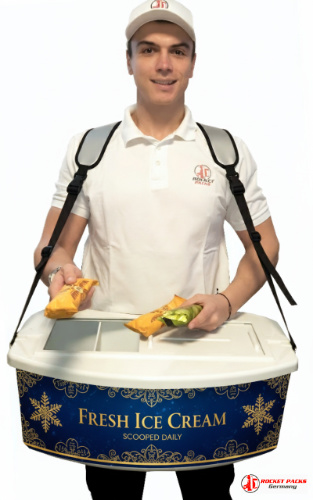 Portable beer dispensing system operating outside Glasgow arena during an open-air concert.