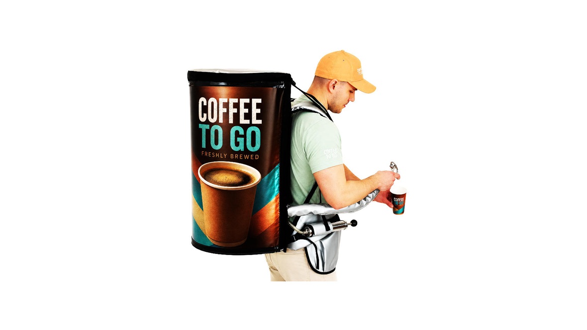Portable backpack dispenser and tap system for easy draft beer service in mobile outdoor settings.